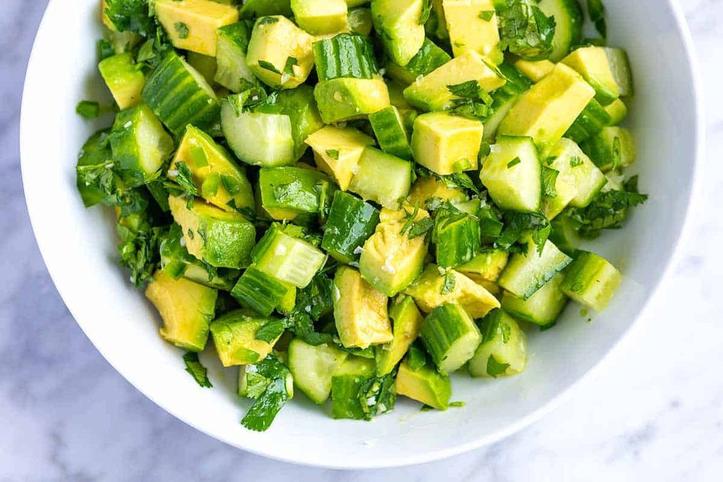 Салат из авокадо – постный и быстрый рецепт приготовления