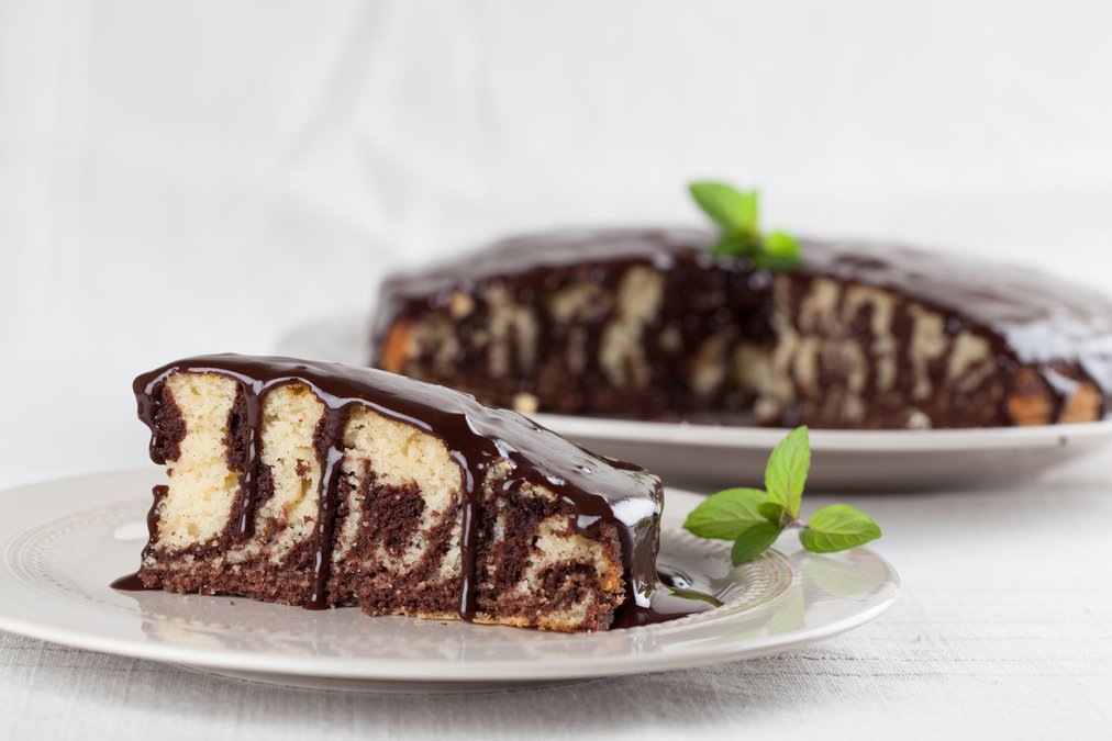 Торт Шоколадна зебра – рецепт зебри в шоколадній глазурі